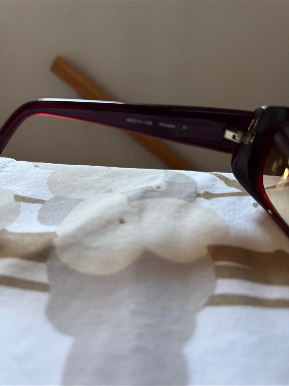 Oliver Peoples Red/Burgundy Gradient Lens Sunglasses with Case